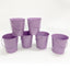 24pk Purple Metal Easter Buckets with Handle -12cm-