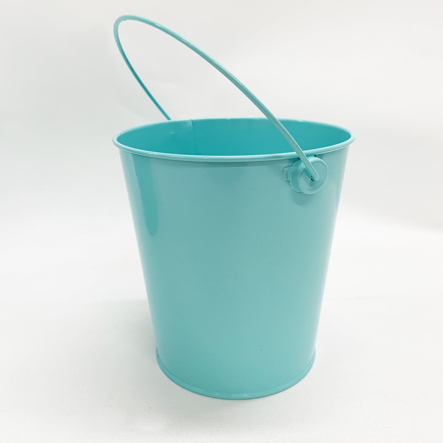 24pk Teal Blue Metal Easter Buckets with Handle -12cm-