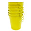 24pk Yellow Metal Easter Buckets with Handle -12cm-