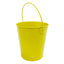 24pk Yellow Metal Easter Buckets with Handle -12cm-