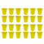 24pk Yellow Metal Easter Buckets with Handle -12cm-