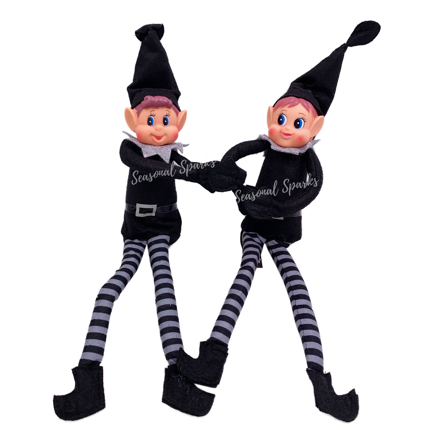 Bendable Plush Black Elf Behavin' Badly