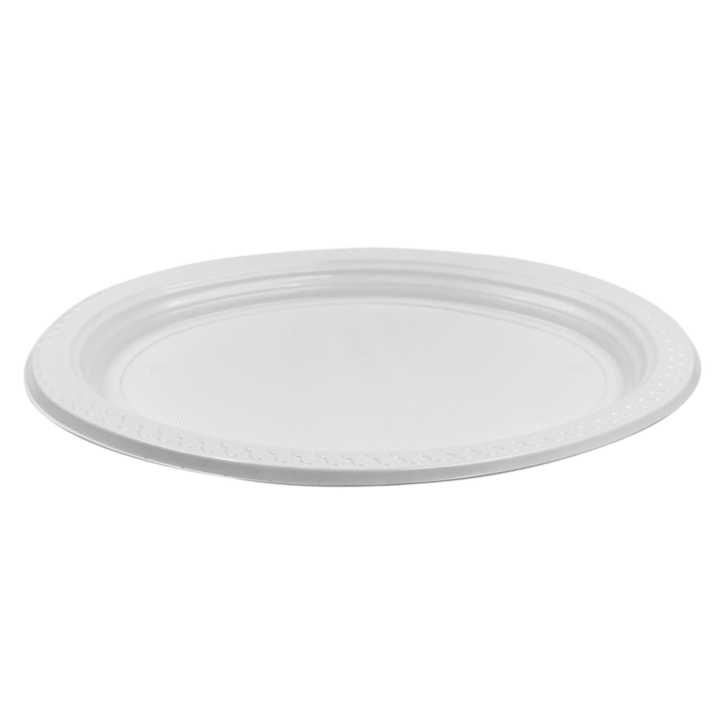 50pcs 230x300mm White Plastic Embossed Oval Plates