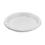 50pcs 250mm White Plastic Embossed Plates