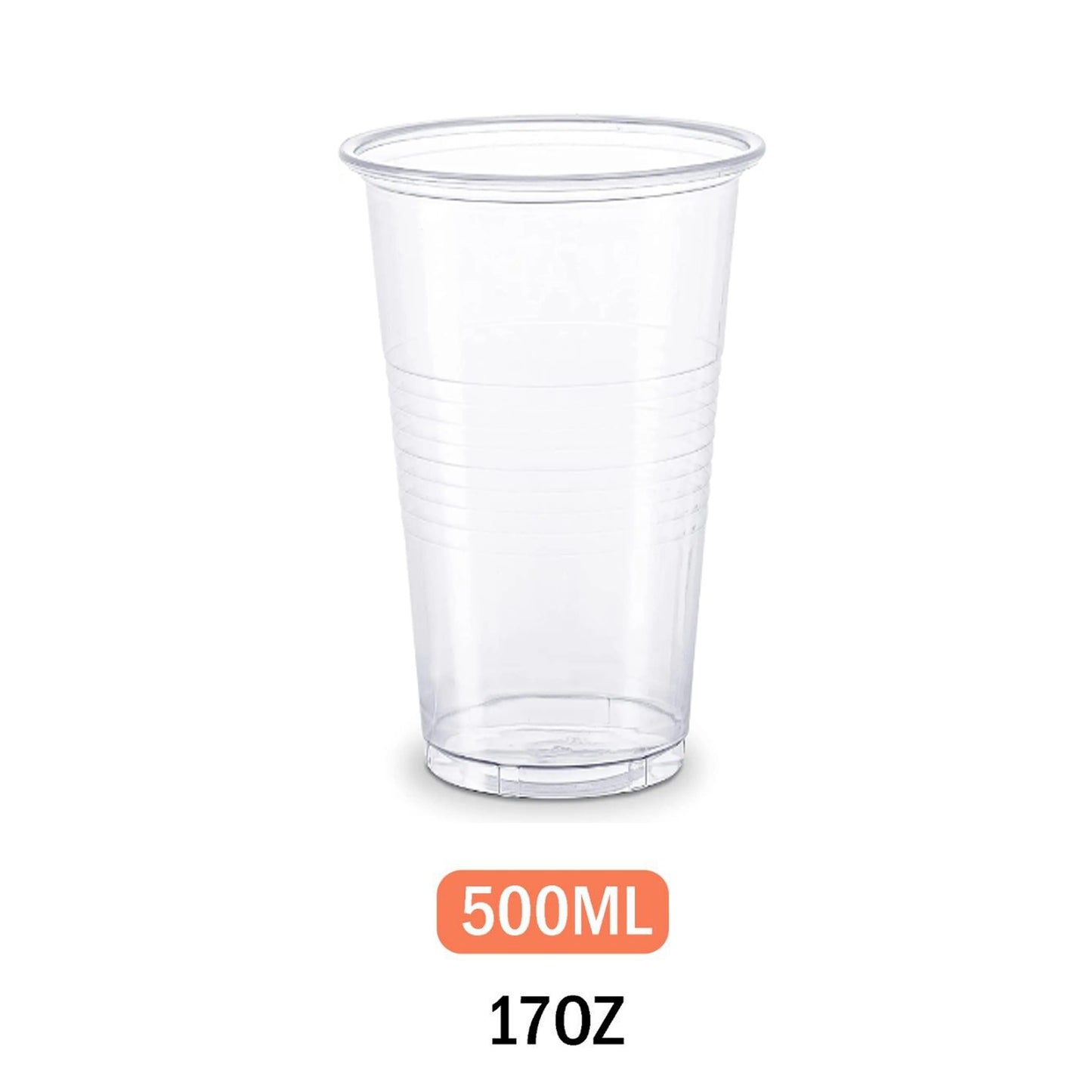 500ml Clear Plastic Cups 17oz