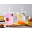 350ml Clear Plastic Cups with Flat Lids 12oz