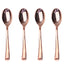 Reusable Metallic Rosegold Plastic Cutlery