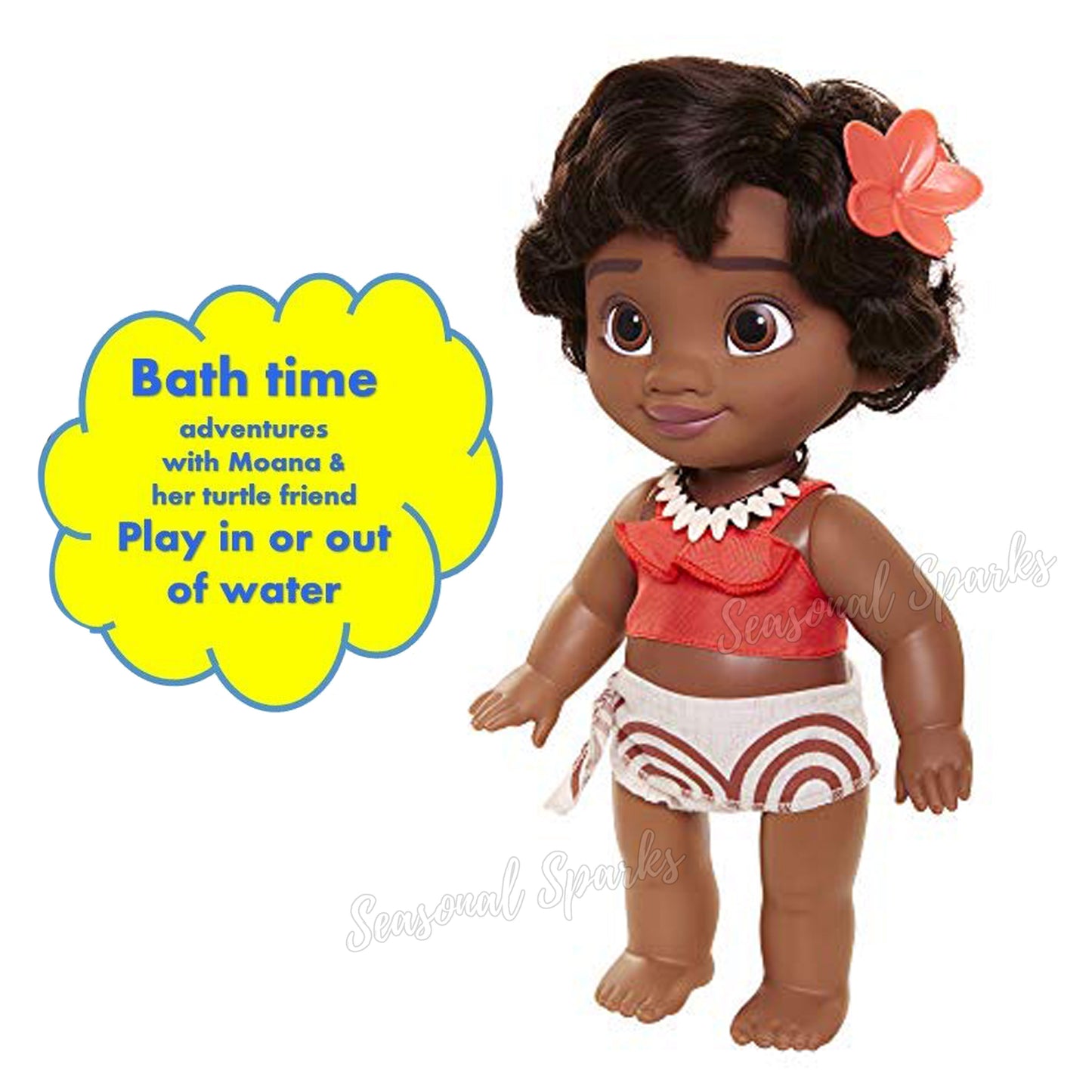 Disney Young Moana Doll with Turtle – 30cm