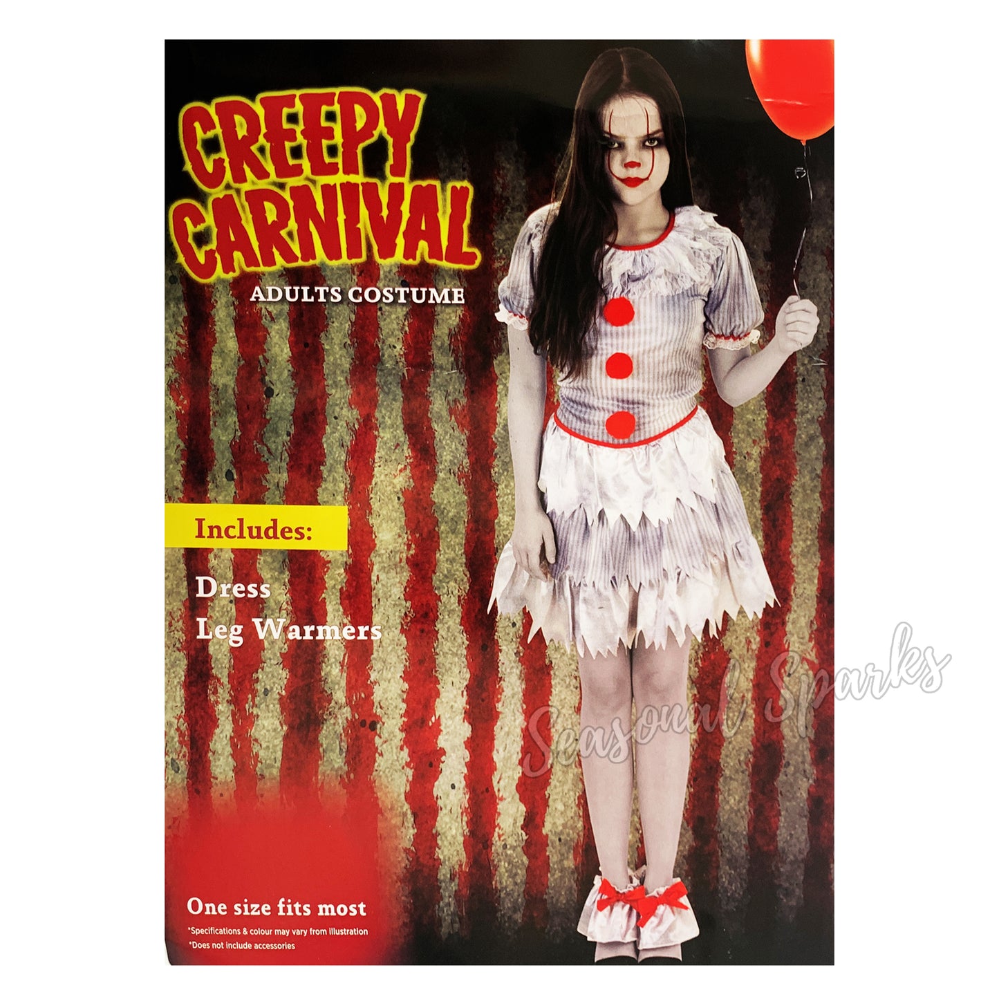 Lady Carnival Clown Costume