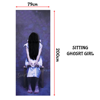 Sitting Ghost Girl Door Decoration -2M-