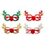 Christmas Reindeer Glasses -Glitter-