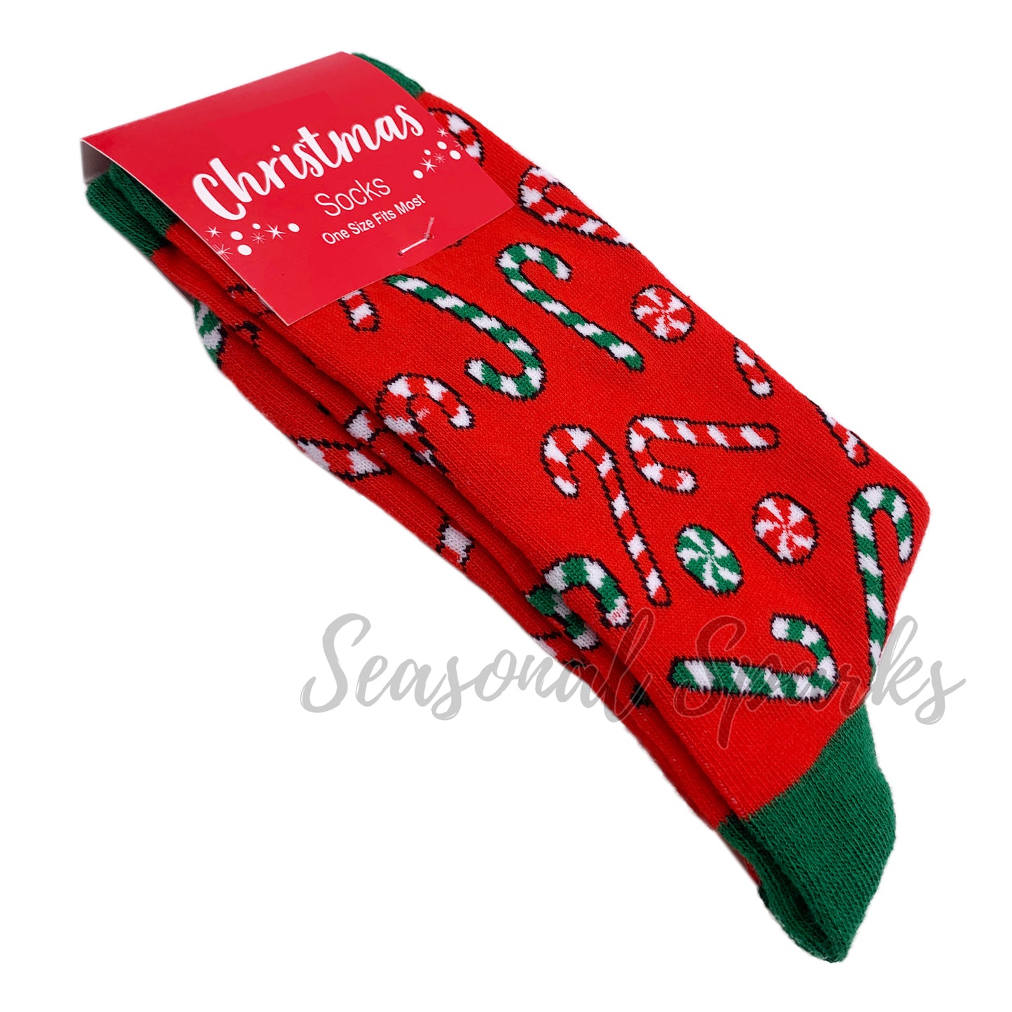 Sugarcane Christmas Socks - 1 Pair