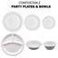 White Paper Plates & Bowls