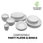 White Paper Oval Plates