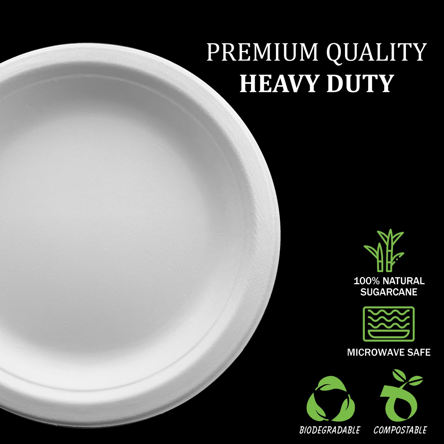 50pcs 850ml White Paper Bowls