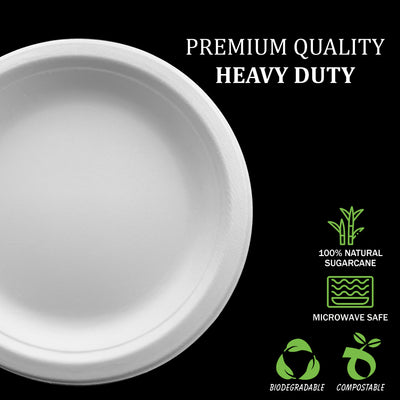 50pcs 500ml White Paper Bowls