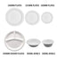 50pcs 260mm White Paper Divider Plates