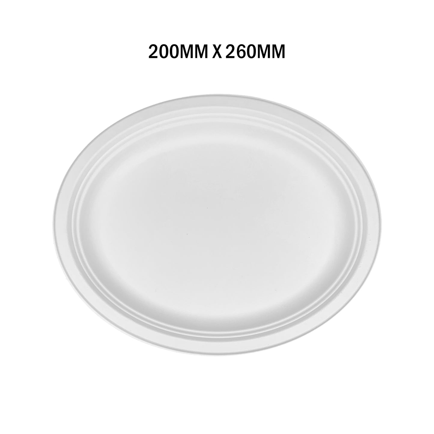 White Paper Oval Plates