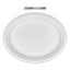 White Paper Oval Plates