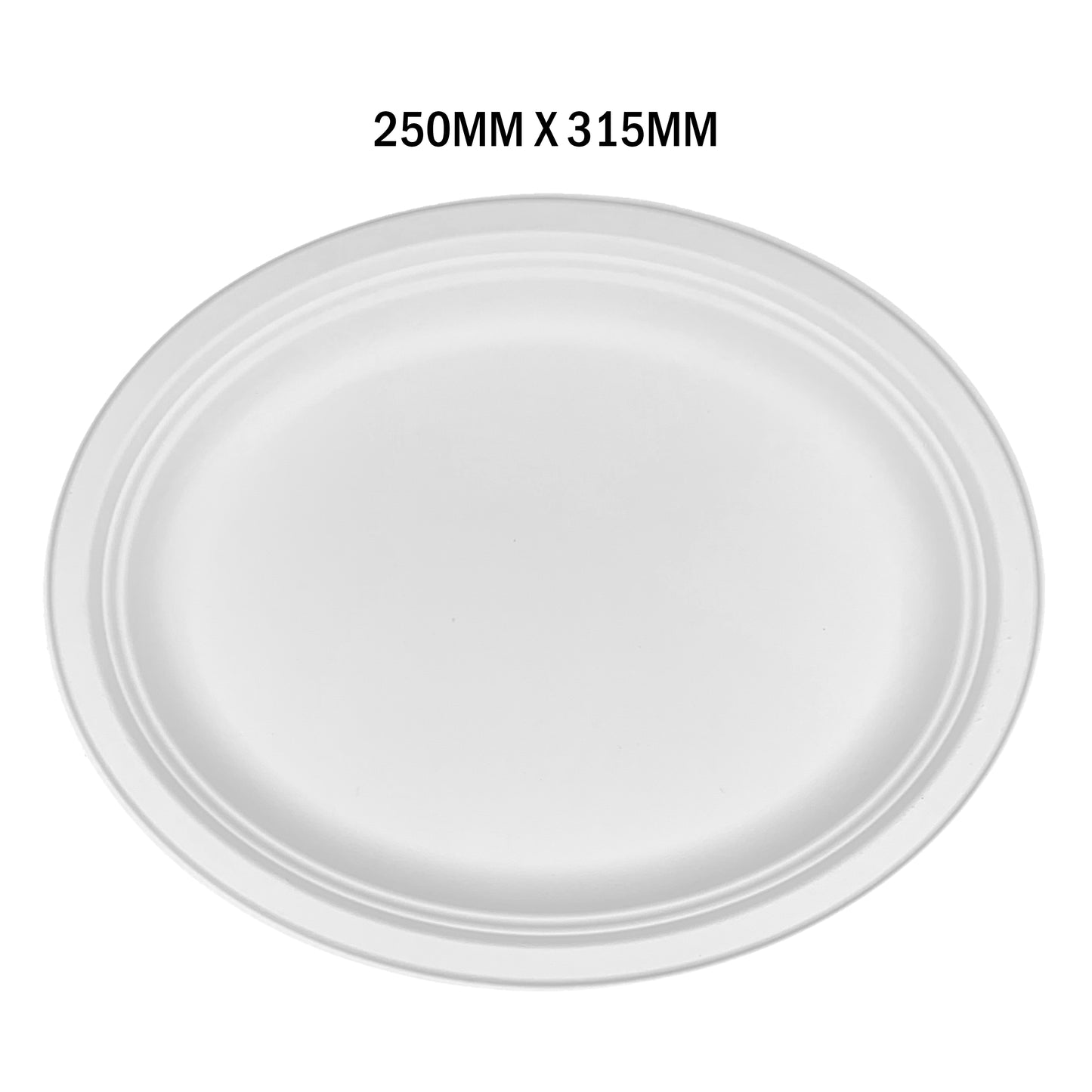 White Paper Oval Plates