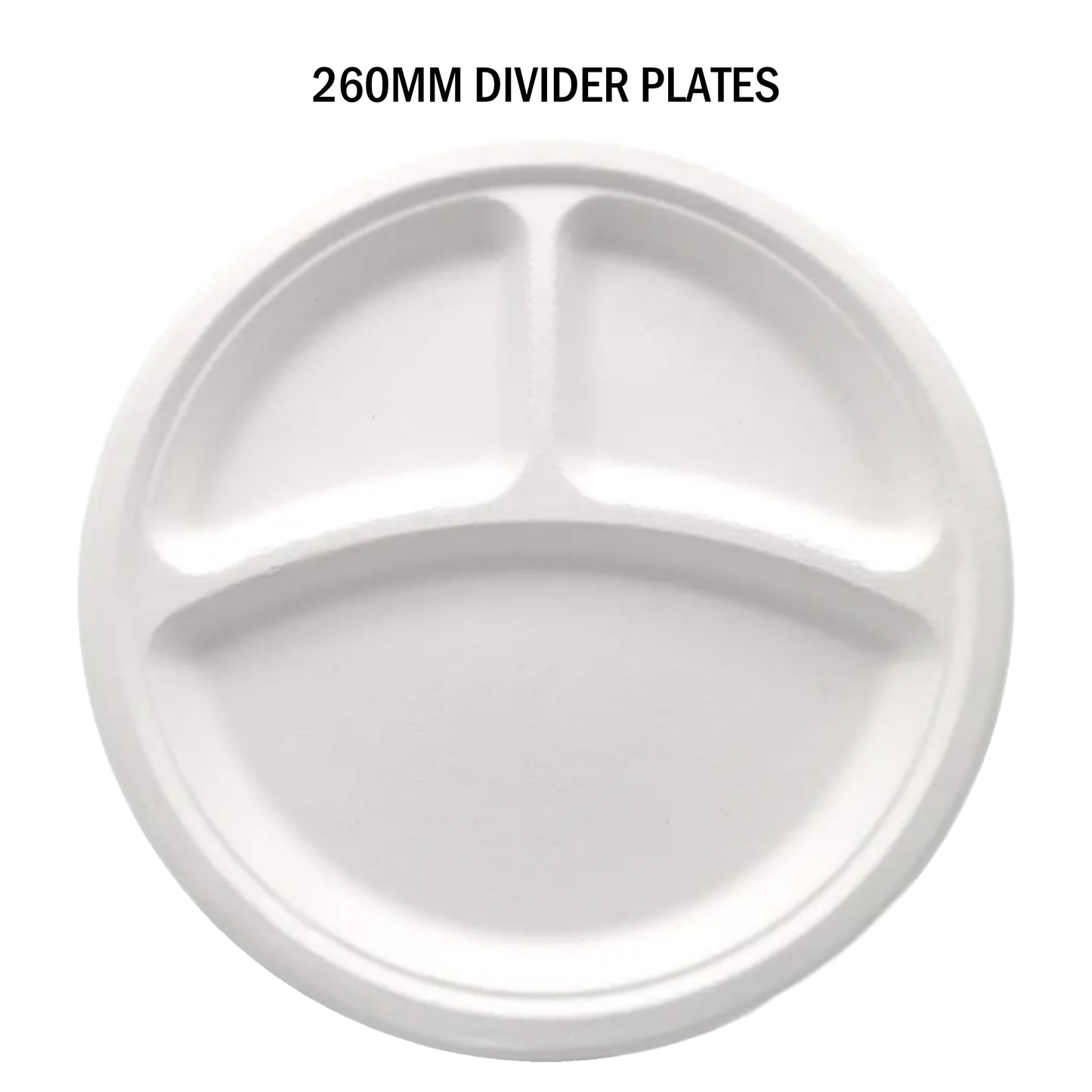 50pcs 260mm White Paper Divider Plates