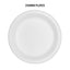 50pcs 260mm White Paper Plates