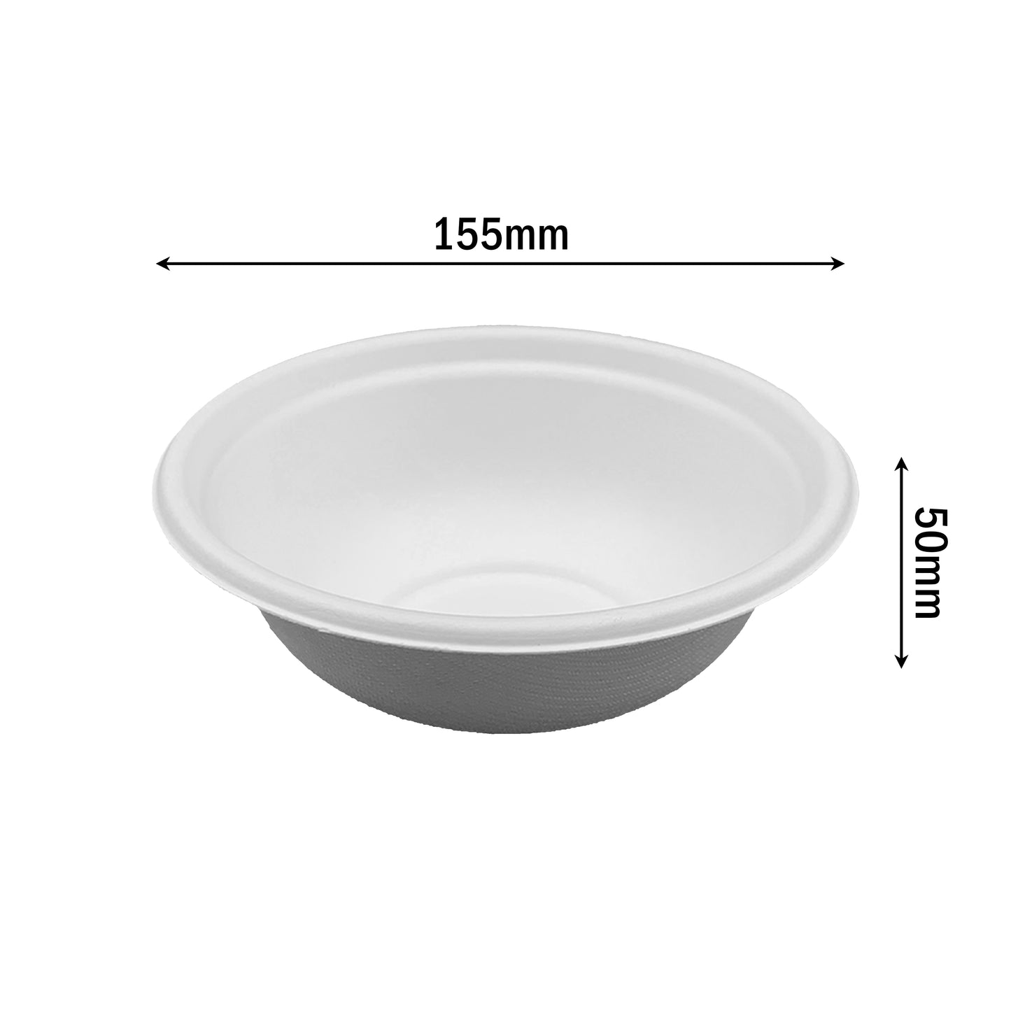 50pcs 500ml White Paper Bowls