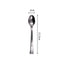 40 x Mini Plastic Dessert Spoons  Metallic Silver