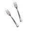 Mini Plastic Dessert Spoons & Forks Metallic Silver