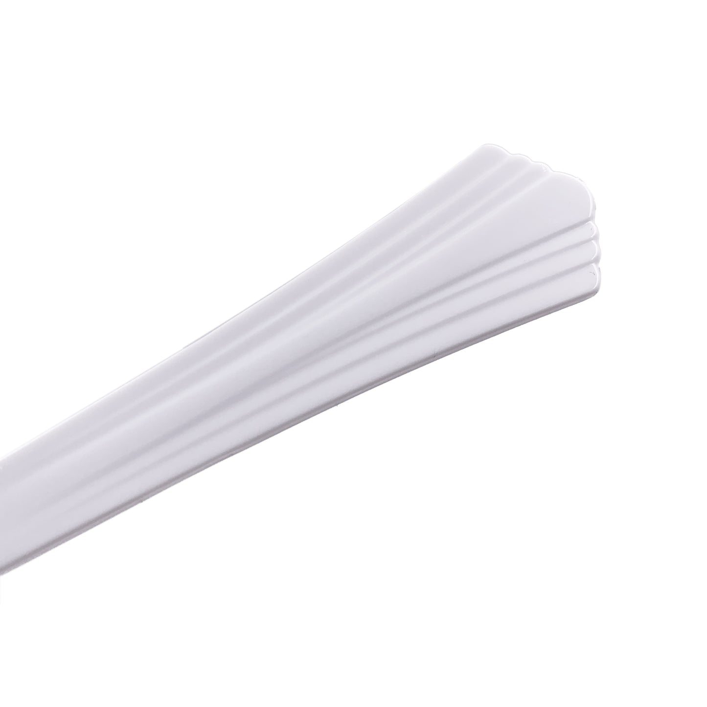 40 X Reusable White Plastic Knives Clam-Edge