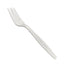 60 x Reusable White Plastic Cutlery Set