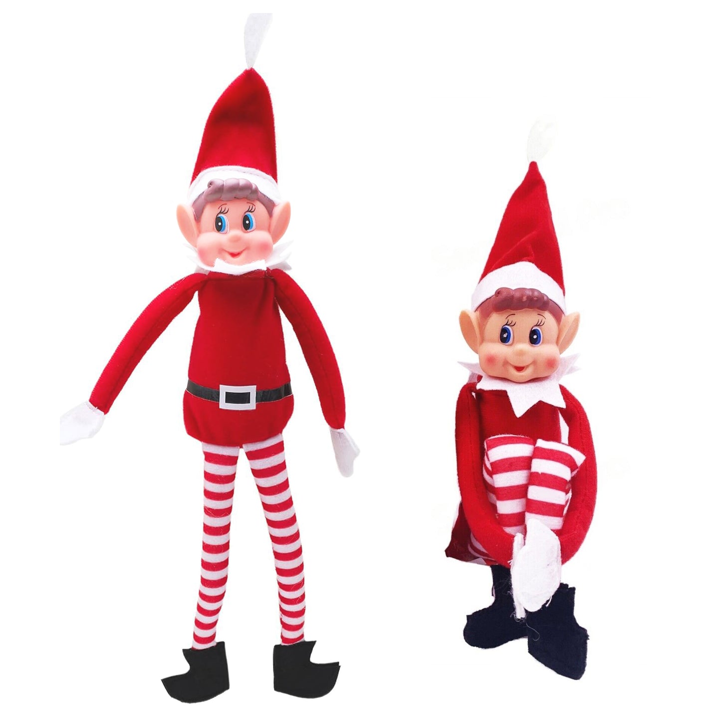 2pack Naughty Plush Red Elf Behavin' Badly Christmas Decoration