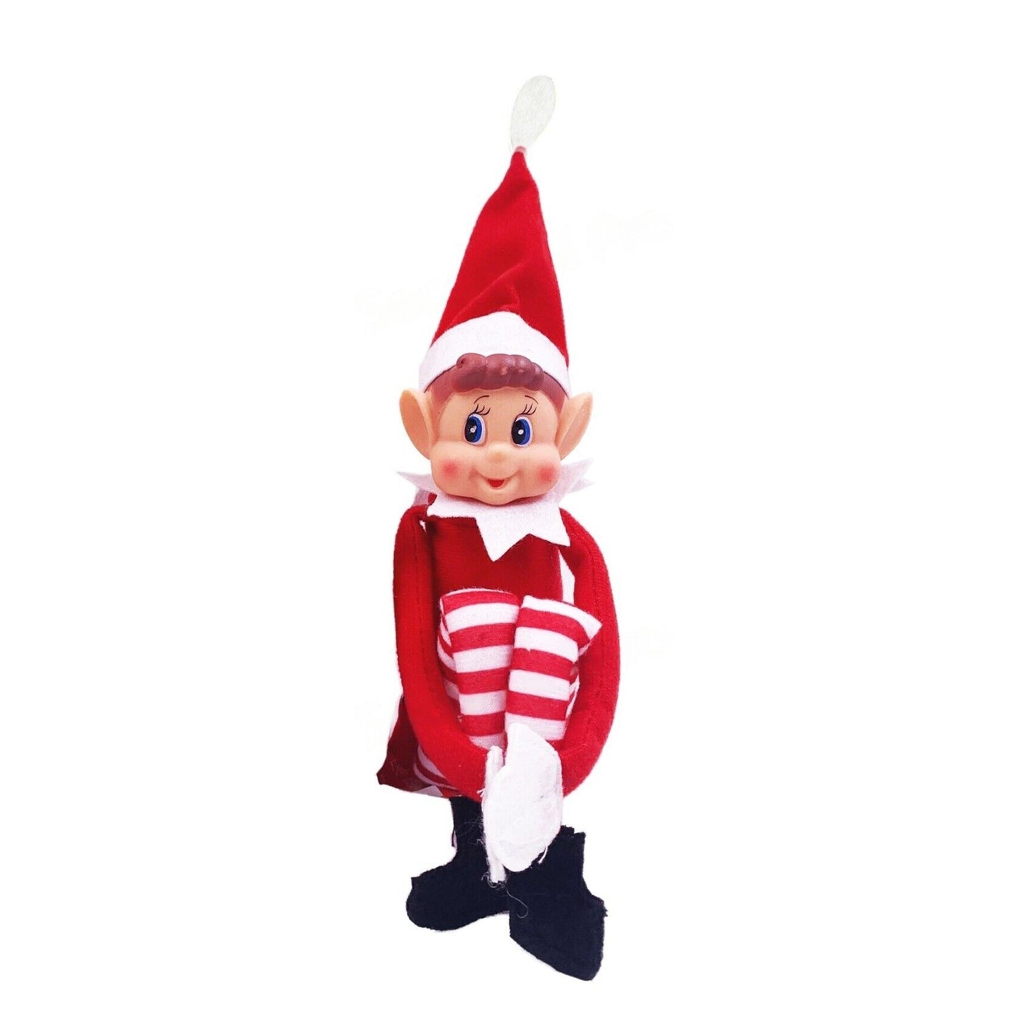 Bendable Naughty Plush Red Elf Behavin' Badly Christmas Decoration