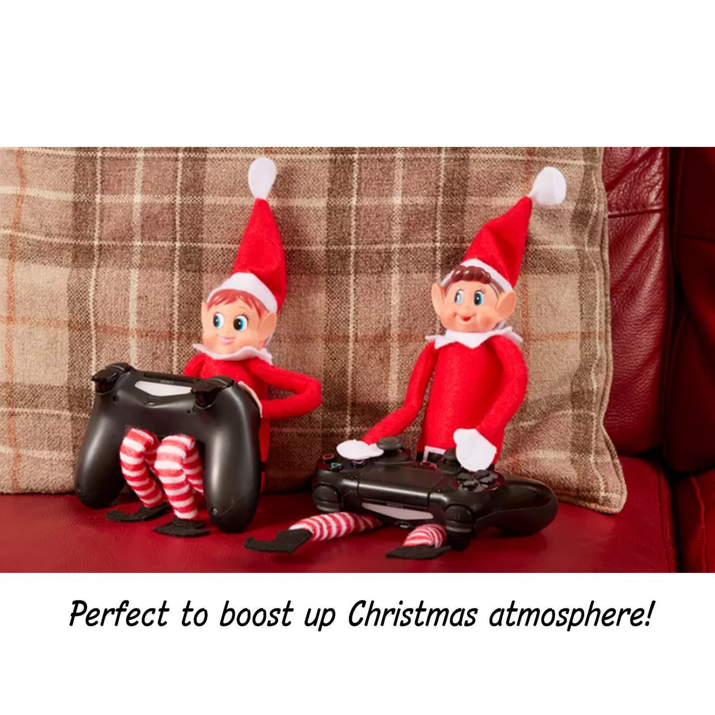 2pack Naughty Plush Red Elf Behavin' Badly Christmas Decoration