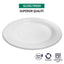 100pcs 230mm White Plastic Plates