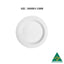 100pcs 180mm White Plastic Plates