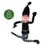 Bendable Naughty Plush Black Elf Behavin' Badly Christmas Decoration