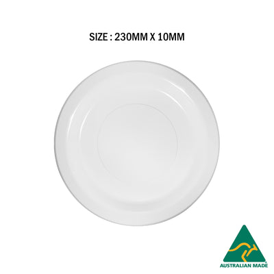 100pcs 230mm White Plastic Plates