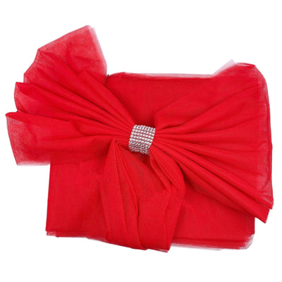 Christmas Door Bow with Sash in Red