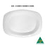 100pcs 210x300mm White Plastic Oval Plates