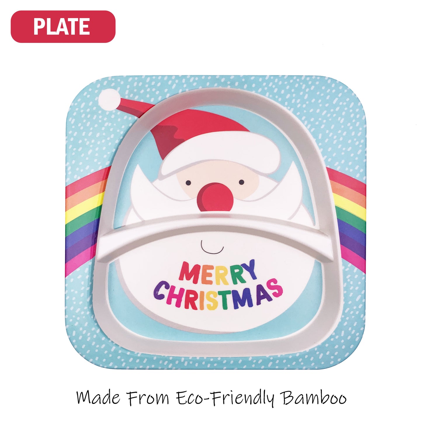 Christmas Kids Tableware Santa Bowl Plate - Pack of 5 -