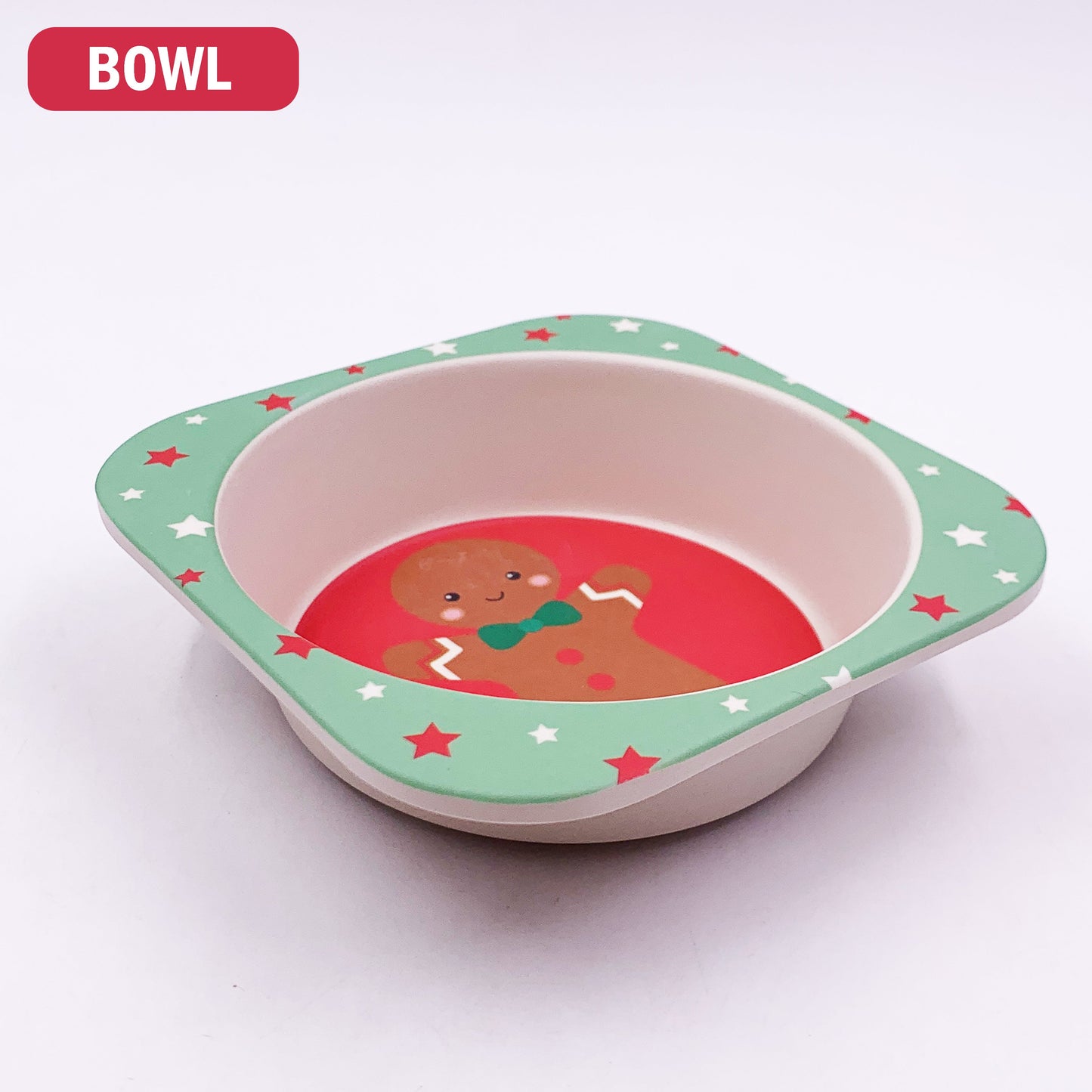 Christmas Kids Tableware Rudolph Bowl Plate - Pack of 5 -