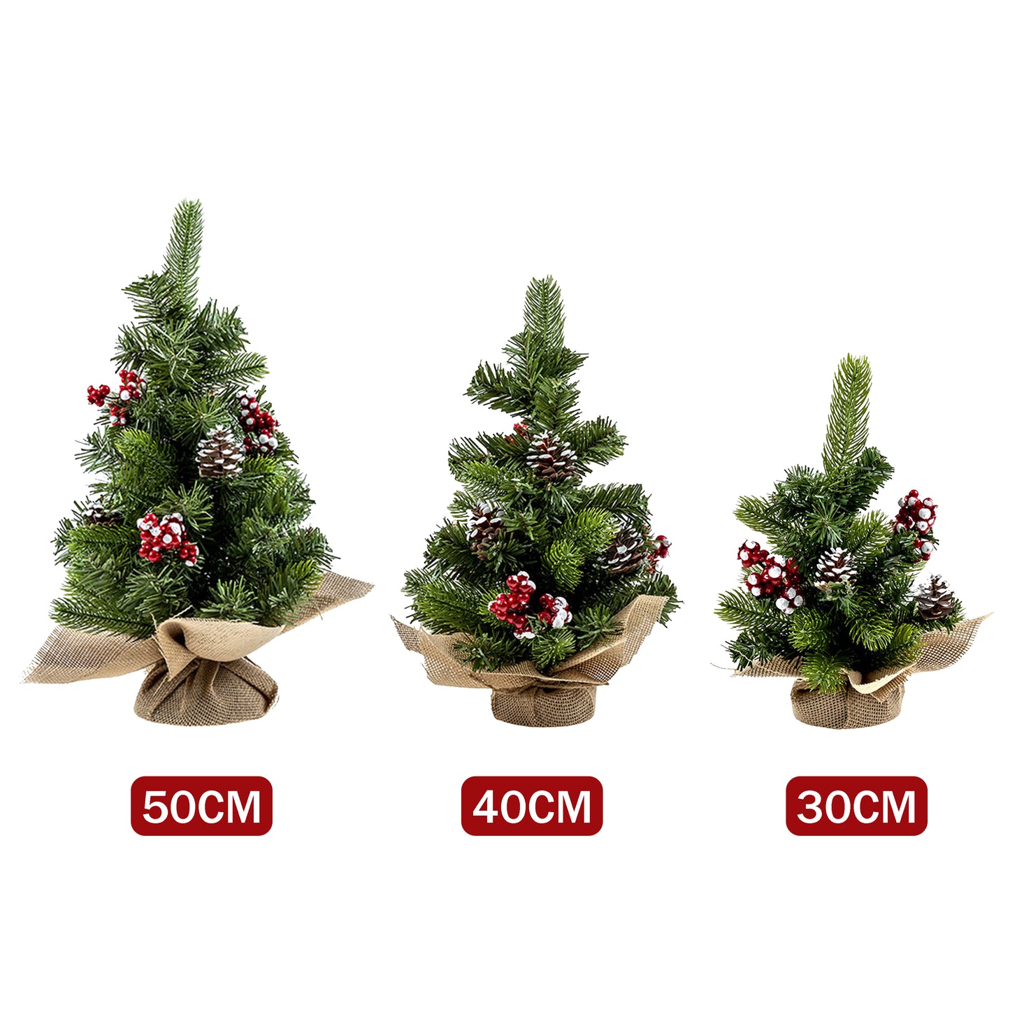 30cm/40cm/50cm Table Christmas Trees Traditional Design