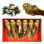 6pcs Gold Glitter Birds Clip Christmas Ornaments