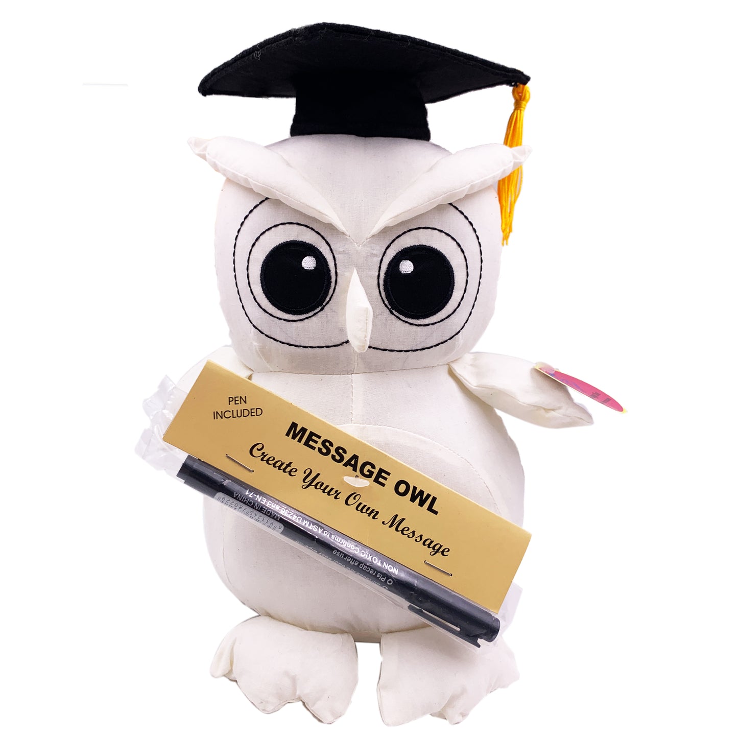 24cm Message Fluffy Owl Signature Marker Graduation Personalised Gift