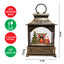 Christmas Light Up Glitter Musical Lamp - Santa -