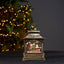 Christmas Light Up Glitter Musical Lamp - Elves -