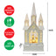 Christmas Light Up Musical Chapel - White -