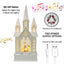 Christmas Light Up Musical Chapel - White -