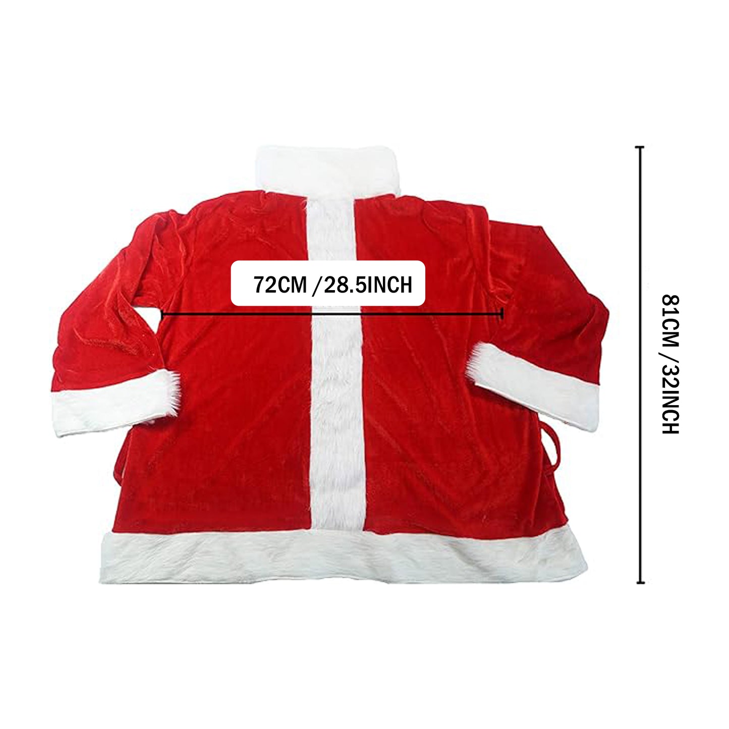 7pcs Deluxe Santa Claus Costume Set